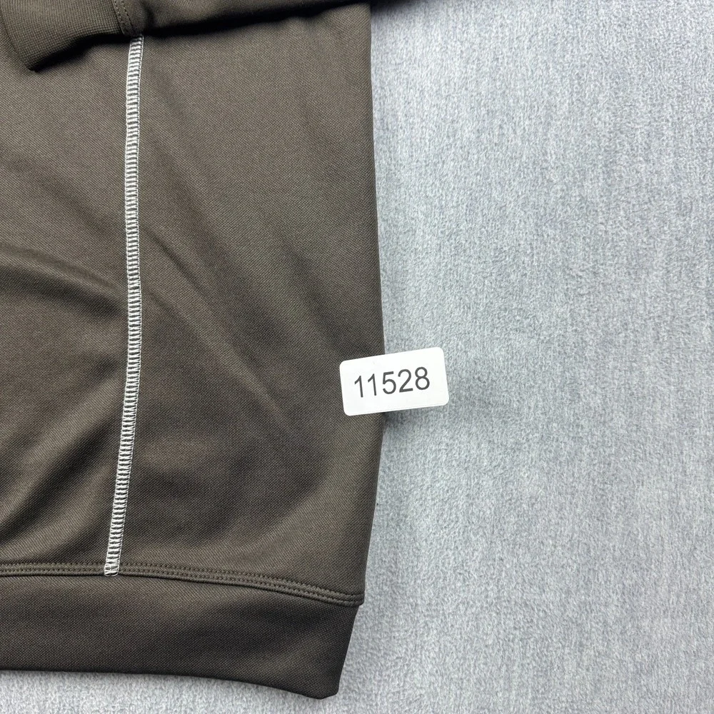 Nike Golf Therma Fit Sweatshirt Mens Small Brown Fleece Pullover 1/2 Zip‎ Active